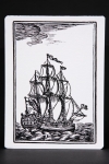 Postkarte Segelschiff